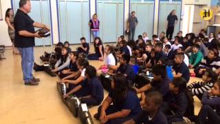 Students Get New Instruments At Del Rey Woods Elementary