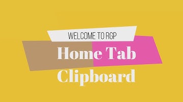 MS Word 2010 Home tab Part 1 Clipboard Group