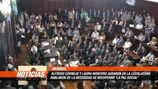 Alfredo Cornejo brindó su primer discurso como Gobernador