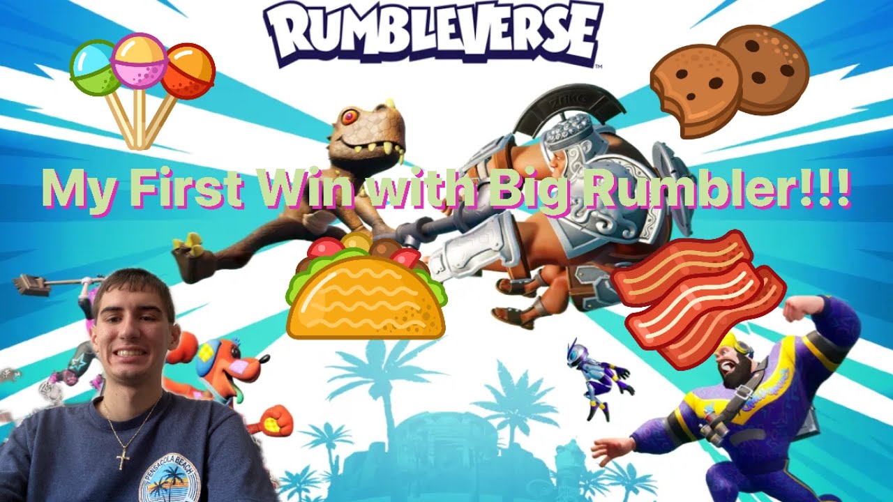 My First Time Winning 🏆 With a Big Rumbler!!! | Rumbleverse Funny 😆 and ...