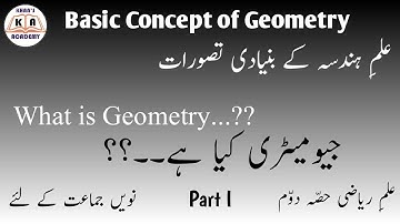 Basic Concept Of Geometry | Class 9th Maths For Urdu Medium Students | Maharashtra Board