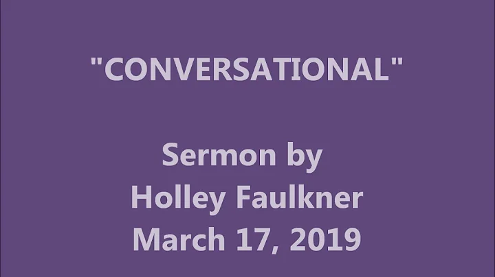 Faulkner sermon 031719 video