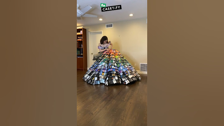 Making a ballgown out of 1000 old phone cases (because I have no chill) #ad #CASETiFY #ReCASETiFY