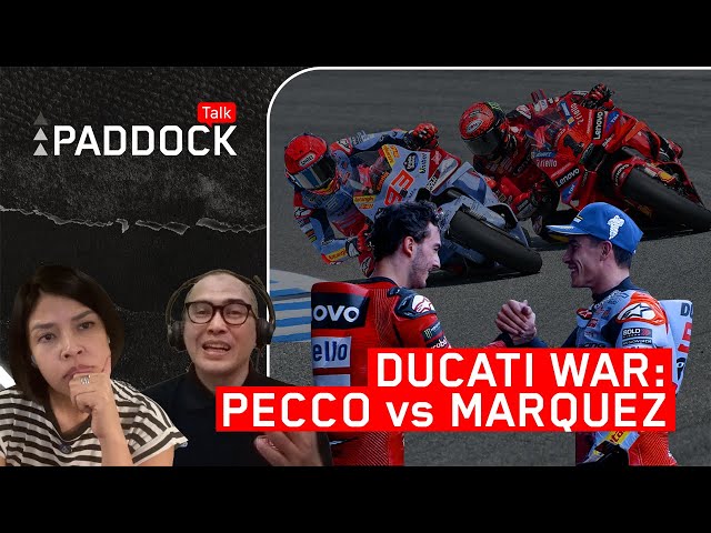 DUCATI WAR : PECCO vs MARQUEZ class=