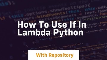 how to use if in lambda python