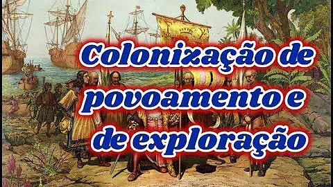 O que são colônias de povoamento e de exploração?