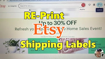 How to Reprint ETSY SHIPPING LABELS 2024