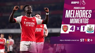 Arsenal ATROPELA o Newcastle em noite mágica na Premier League | Melhores Momentos image