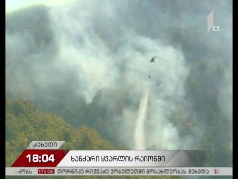 ყვარლის რაიონში ხანძარი უფრო მასშტაბური გახდა