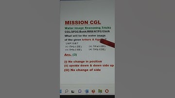 Water Image Short Tricks Non-Verbal Reasoning CGL/SPSC/RRB/NTPC/CLERK Group D, #shorts #shorts feed