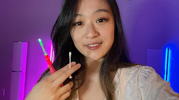 Relaxing ASMR 3D Ear Cleaning in VR!! (with ✨otoscope✨ ear pick and q-tip)