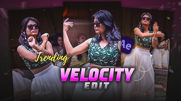 Trending VELOCITY Edit for Instagram Reels 🔥 | After Effects Zoom Velocity Tutorial