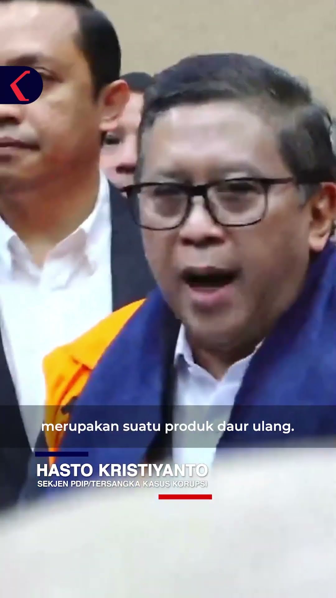 Sekjen PDIP Hasto Kristiyanto Sebelum Sidang: Saya Adalah Tahanan Politik