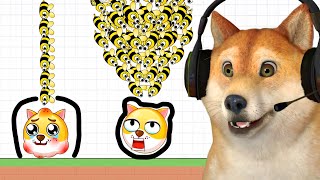 DESENHE PARA SALVAR O DOGE DAS ABELHAS ASSASSINAS! | Save The Doge