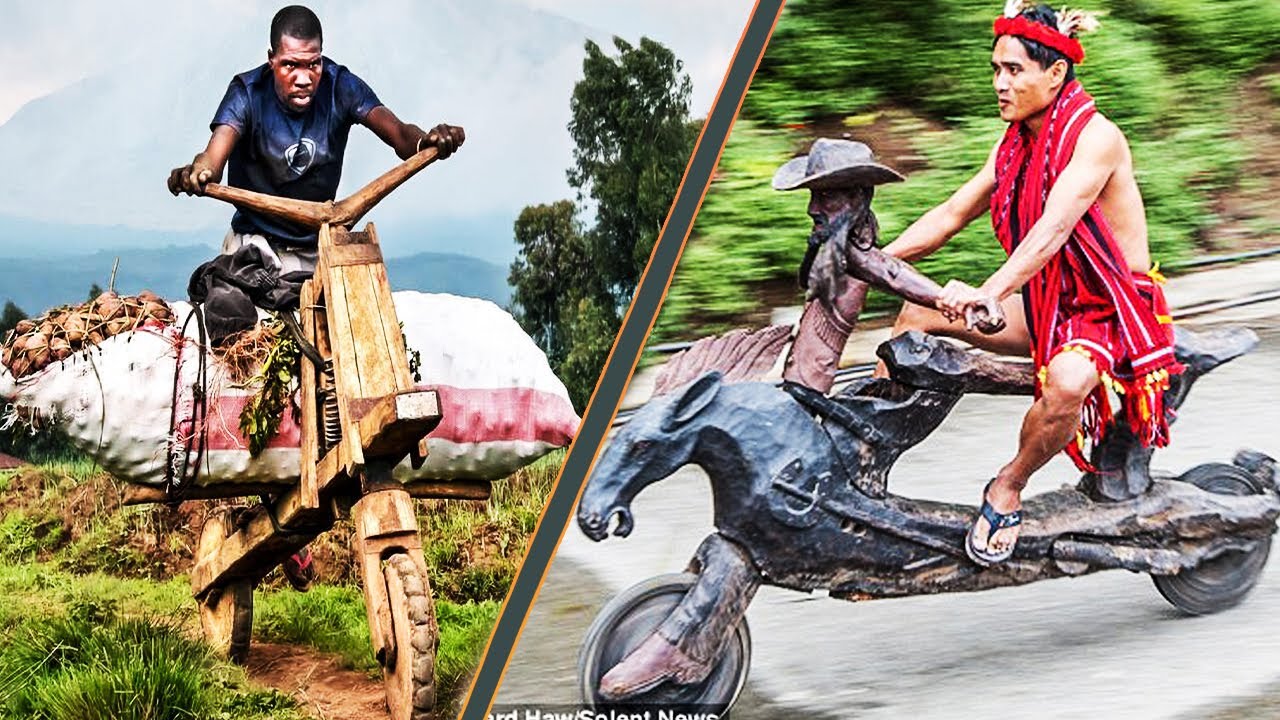 African Homemade Scooter VS Philippines Homemade Scooter