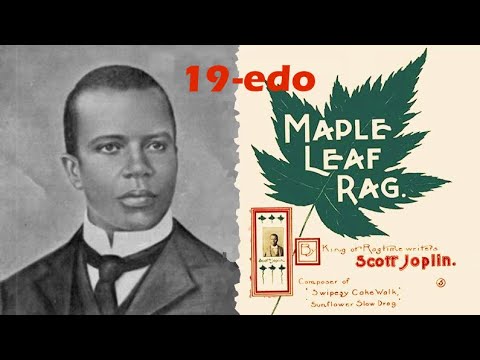 MAPLE LEAF RAG, by Scott Joplin, Arranged for Harpsichord and Tuned into 19-edo (1/3-comma meantone)