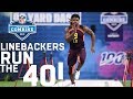 Linebackers Run the 40-Yard Dash | 2019 NFL Scouting Combine Highlights