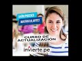 ✅ Curso de Actualización en: INVIERTE.PE 2024 #cursovirtuales #excel #especializacion