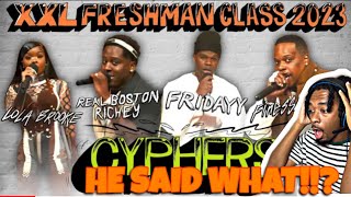 2023 XXL Freshman Cypher With Finesse2tymes, Lola Brooke, Fridayy, Real Boston Richey🔥🔥 | REACTION