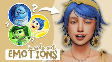 Making INSIDE OUT Emotions as Sims! | Sims 4 Create a Sim