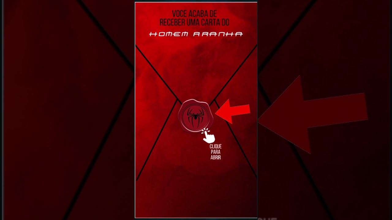 Convite Virtual Interativo Homem Aranha com Tela de Abertura e Sugest&atilde;o de Presentes #shorts