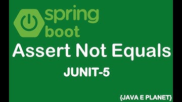 How to Use Assert Not Equals in JUNIT-5 || Spring Boot #java #junit #springboot @javaeplanet5250