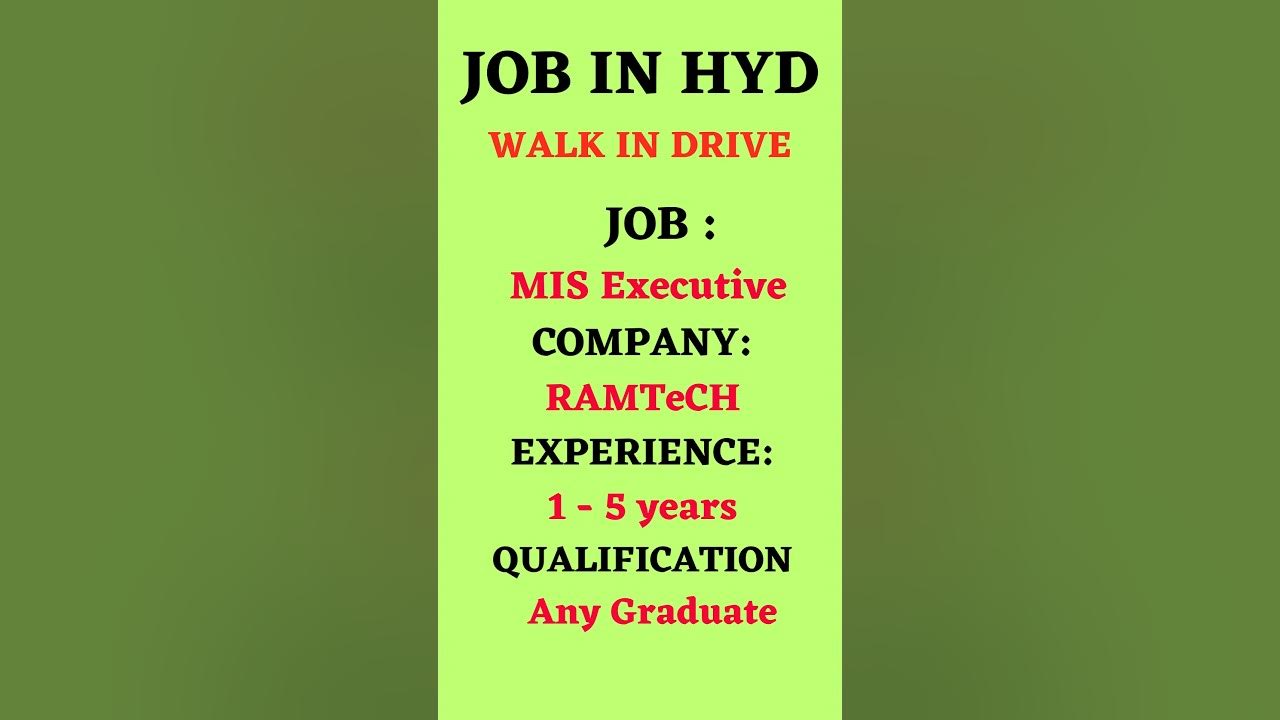 MIS Executive Jobs In Hyderabad jobs hyderabadjobs jobs2023 mis-executive-jobs-in-hyderabad-jobs-hyderabadjobs-jobs2023