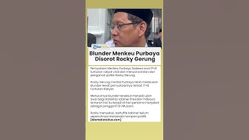 Rocky Gerung Kritik Pedas Purbaya soal Isu Tuntutan 17+8 Rakyat, Blunder Menkeu Baru?