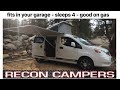 Fits in your garage, sleeps 4, gas saver : Recon Campers - SEMA 2017