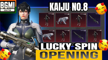 15K UC KAIJU NO 8 LUCKY SPIN OPENING🔥❤️|#bgmi |#pubgmobile
