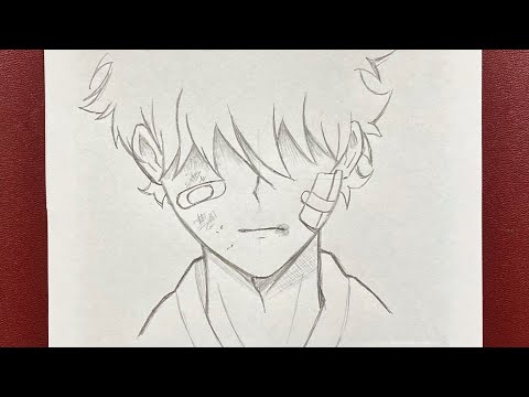 How to draw injured anime boy with easy steps ✏️  channel: Easy  drawing #howtodraw #howtodrawmanga #how_to_draw #howtodrawfaces…