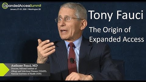 The Parallel Track for Expanded Access, Tony Fauci at Ax-S Pharma