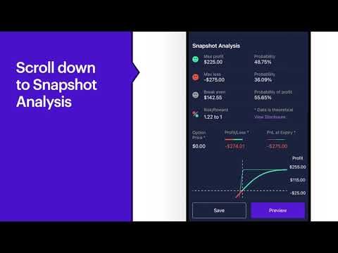 Introducing the Snapshot Analysis Tool on Power E*TRADE Mobile