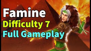 Famine Scourge Guide: Difficulty 7 - Full Gameplay, 1 Million Points! | MARVEL Strike Force