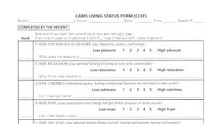 What is the CAMS Living Status Form (CLSF)?