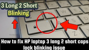 How to fix hp laptop No display Problem | 3 long 2 short caps lock Blinking issue