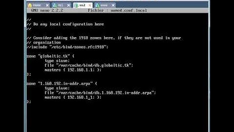 Configuration serveur DNS bind9 sous ubuntu server 10.10