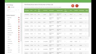 Reservation Print Grid on PitchCamp