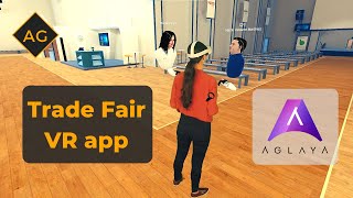 Attending a trade fair in VR using Aglaya Platform