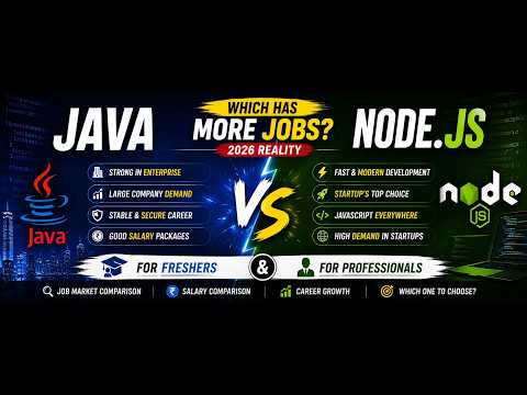 Java vs Node.js: Which Has More Jobs in 2026? | Best Choice for Freshers & Experienced Developers