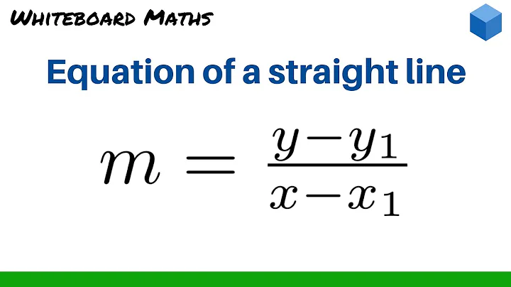 Equation of a line given its gradient and a point