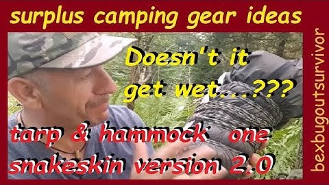 UNIFYING Hammock Tarp & Snakeskins (VERSION 2.0) Your Questions Answered.....bexbugoutsurvivor