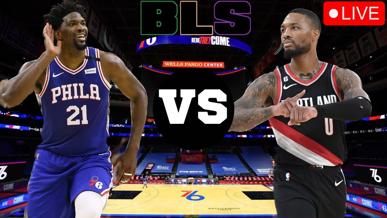 76ers vs Trail Blazers LIVE STREAM REACTION with scoreboard YouTube