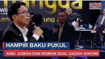 Hampir Baku Pukul Andi Azwan dan Rismon Sianipar Soal Ijazah Jokowi