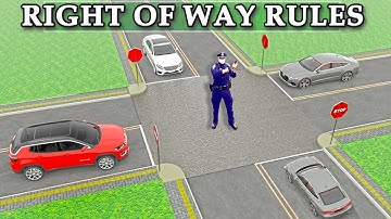 Who Has Right Of Way At Four Way Stop 2025 ( Right of Way Rules - 4 Way Stop Rules )