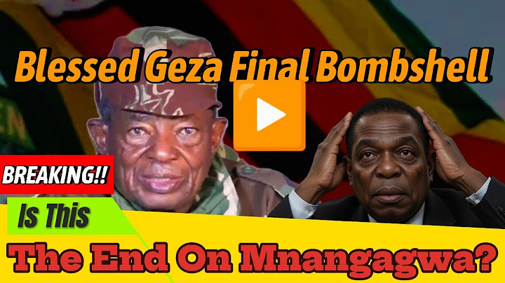 WATCH LIVE VIDEO🔴👉🏼 Is This the END for Mnangagwa❓⚠️ Blessed Geza's💥🤜🏿 Explosive Revelations🔥