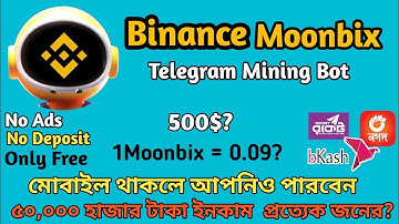 Binance Moonbix Telegram Mini Bot | Coin Mining Telegram | Income Bracket