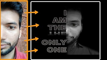 how to create a powerful text portrait poster on android || black and white photo editing in picsart