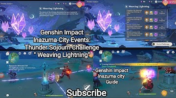 Genshin Impact - Inazuma City Events: Thunder Sojourn Challenge" Weaving Lightning