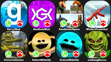 NEXTBOTS IN PLAYGROUND MOD SATURN WAKES UP vs URANUS WAKES UP,SANDBOX IN SPACE,LIN GANG MELON MOON